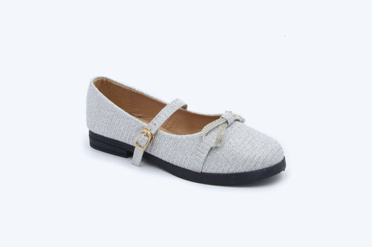 Silver Bowknot Spark Shoes