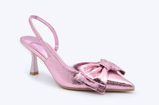 Pink Luxe Bowlet Heels