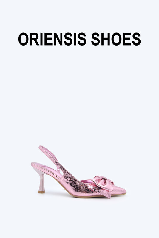 Pink Luxe Bowlet Heels