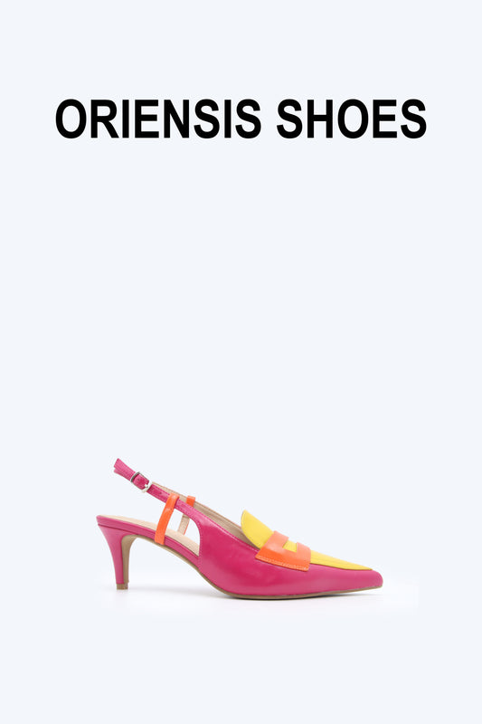 Pink Chic Tri-Tone Heels