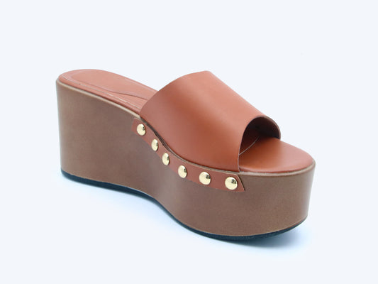 Brown CrocGlam Sandals