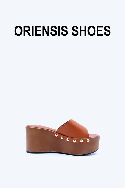 Brown CrocGlam Sandals