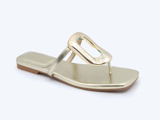 Gold Metallic Glide Flats