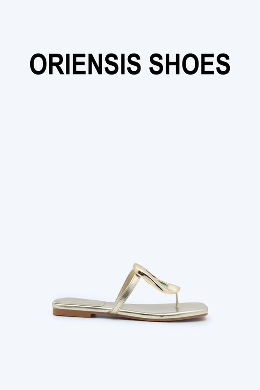 Gold Metallic Glide Flats