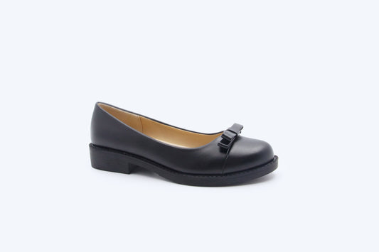 Black Bow Trimmed Loafer