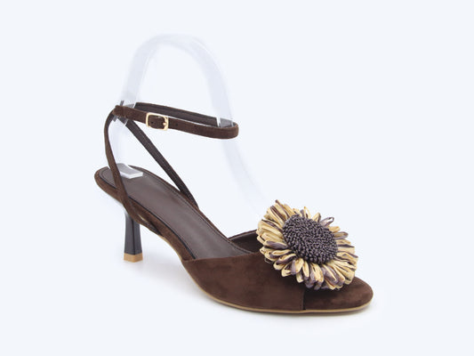 Brown Sunflower Allure Heels