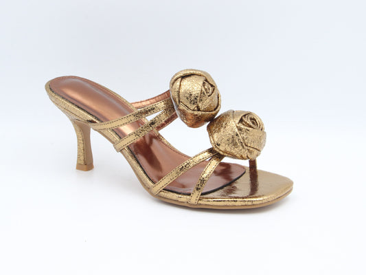 Gold Rose Mule Sandles