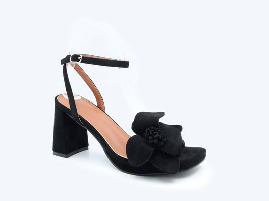 Black Petal Heel