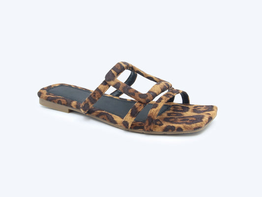 Gold Leopard Loop Flat