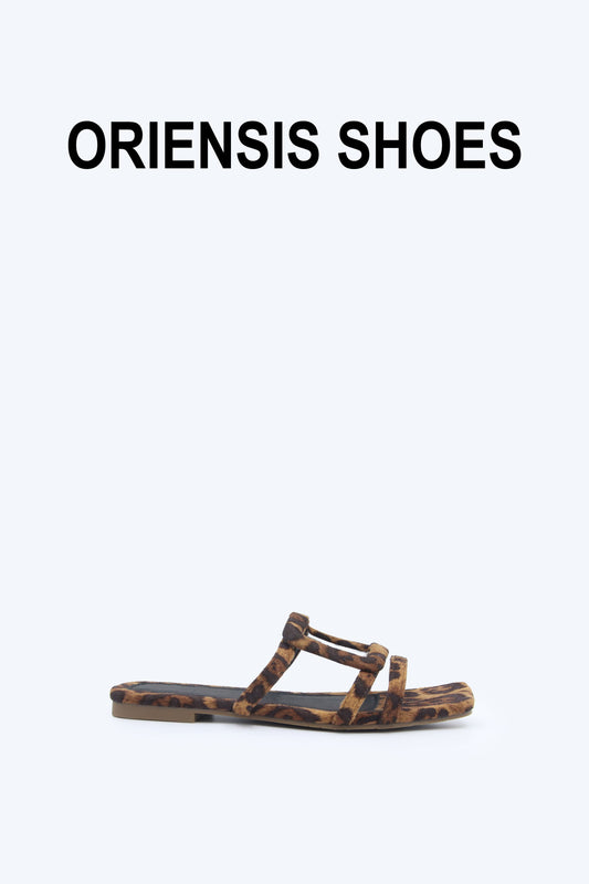 Gold Leopard Loop Flat