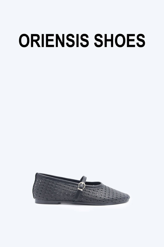 Black Airy Mary Flat