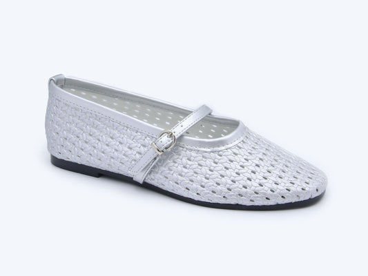 Silver Airy Mary Flat
