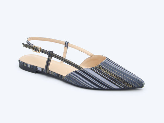 Blue Stripe Gleam Flat
