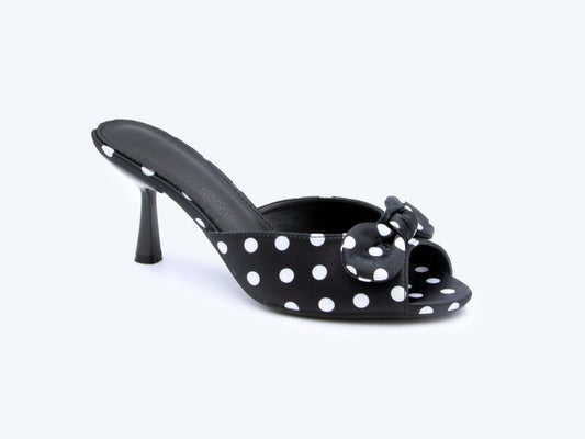 Black Dot Twist Sandal