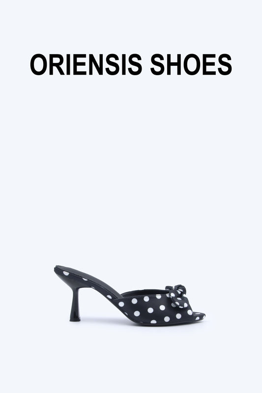 Black Dot Twist Sandal