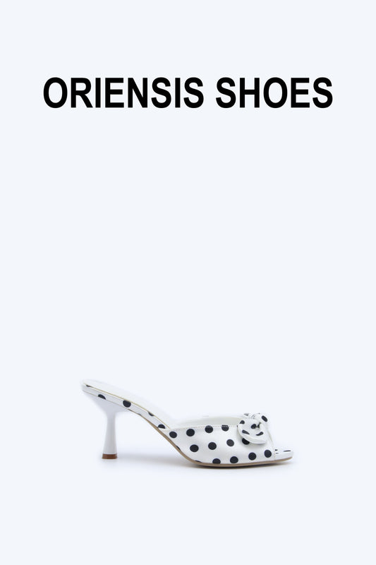 White Dot Twist Sandal