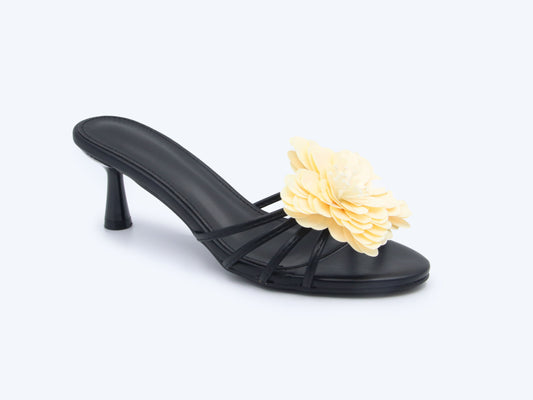 Black Pedic flora Sandal