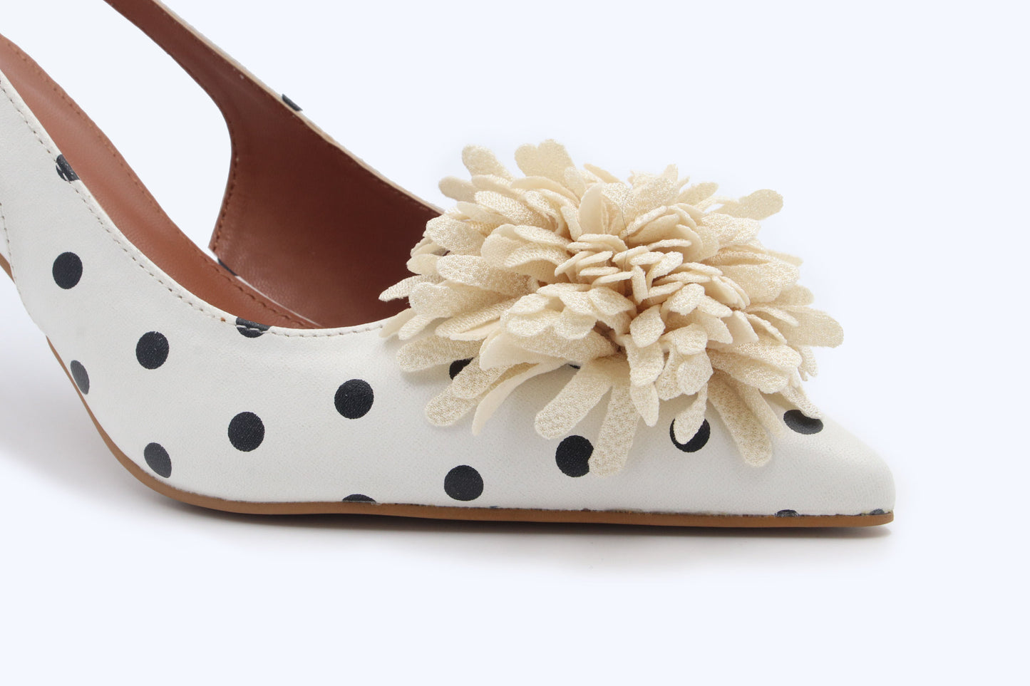 White Romantic Blossom Heel