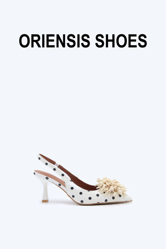 White Romantic Blossom Heel
