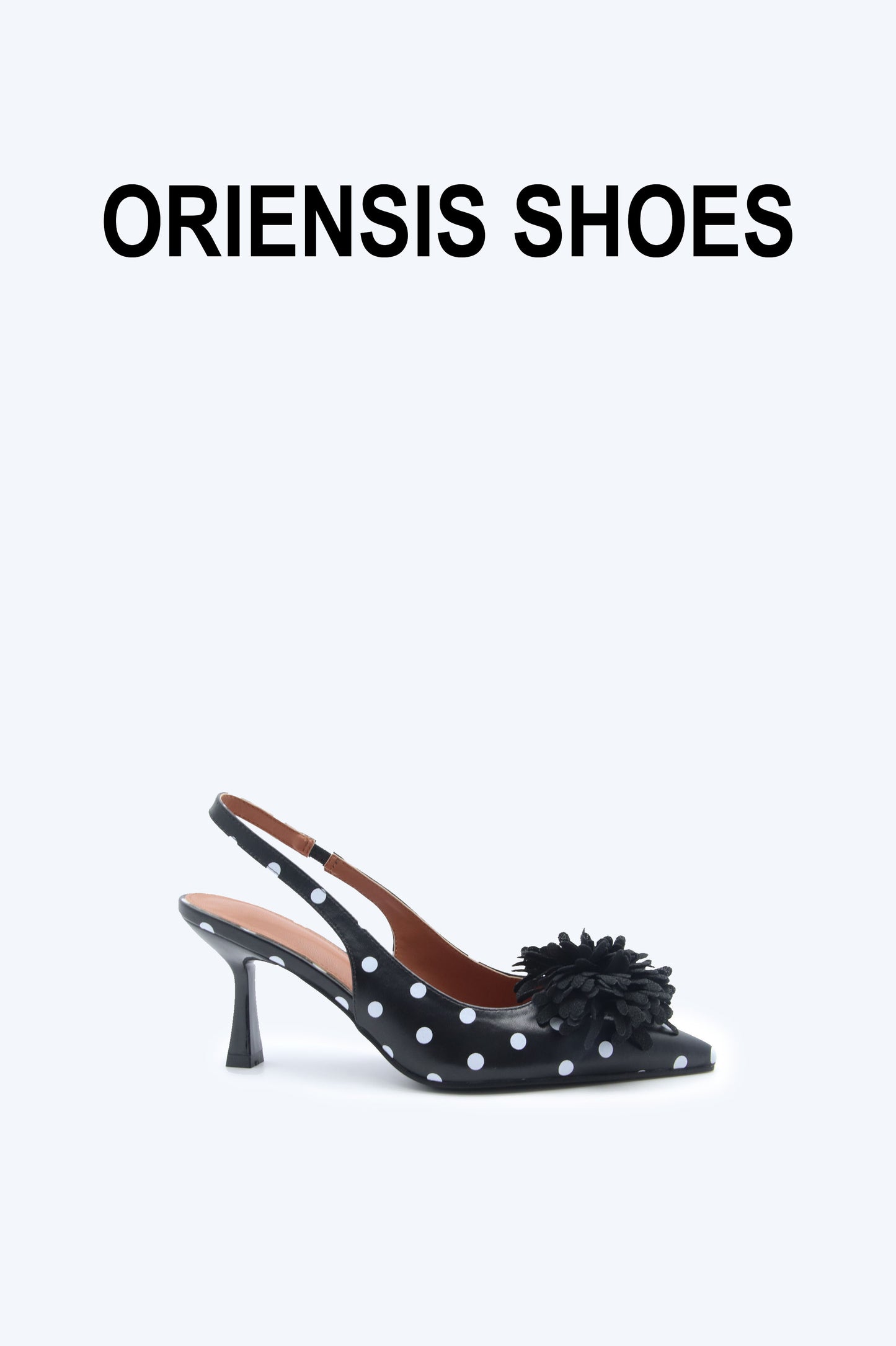 Black dote Romantic Blossom Heel