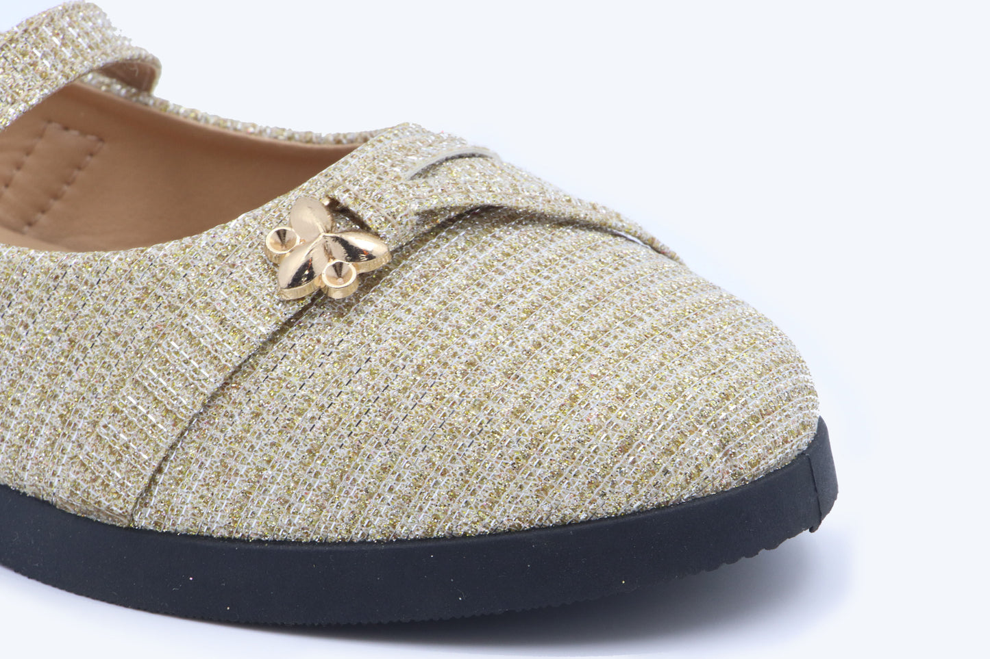 Gold Luster Strap Shoes