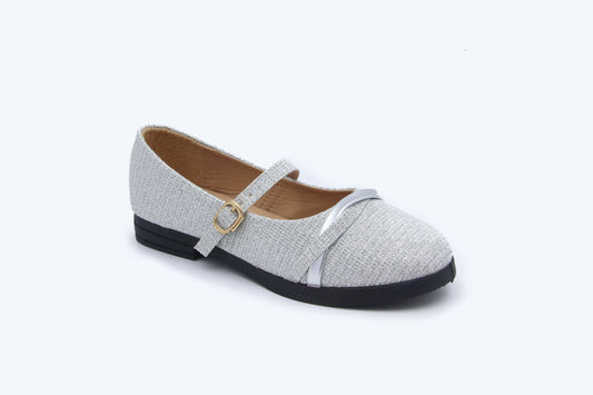 Silver Gleam Mary Shoes