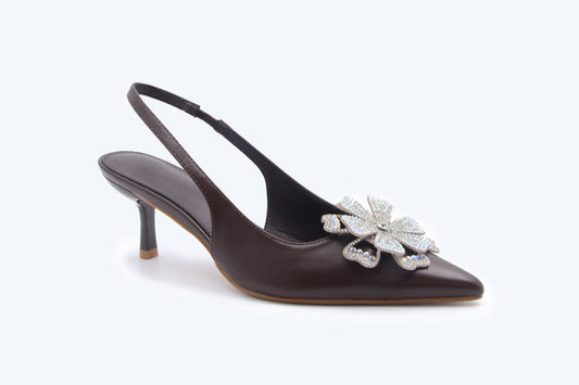 Brown Trendsetter Sparkle Heel