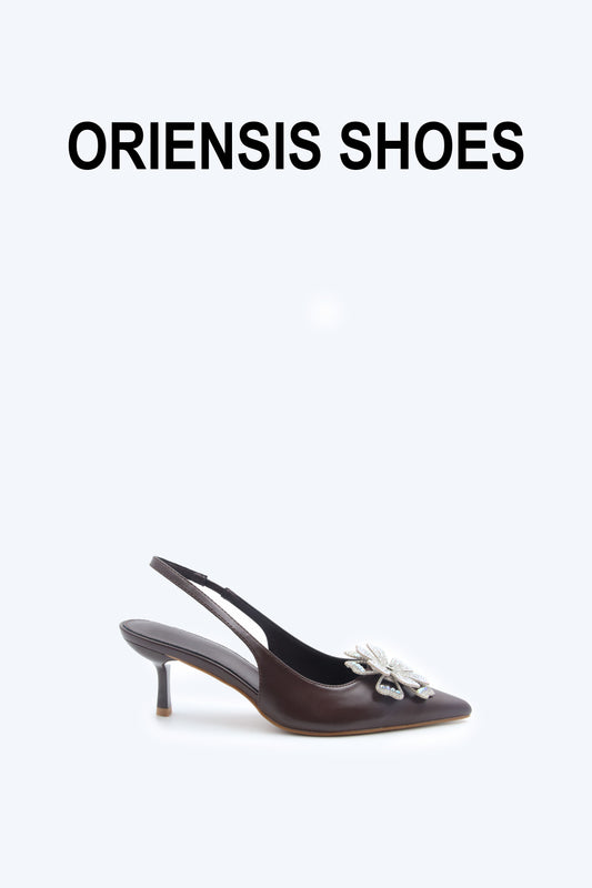 Brown Trendsetter Sparkle Heel