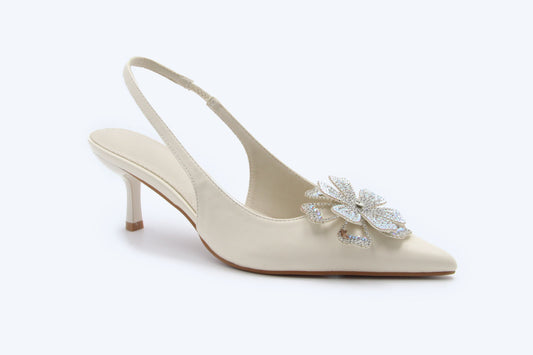 Cream Trendsetter Sparkle Heel