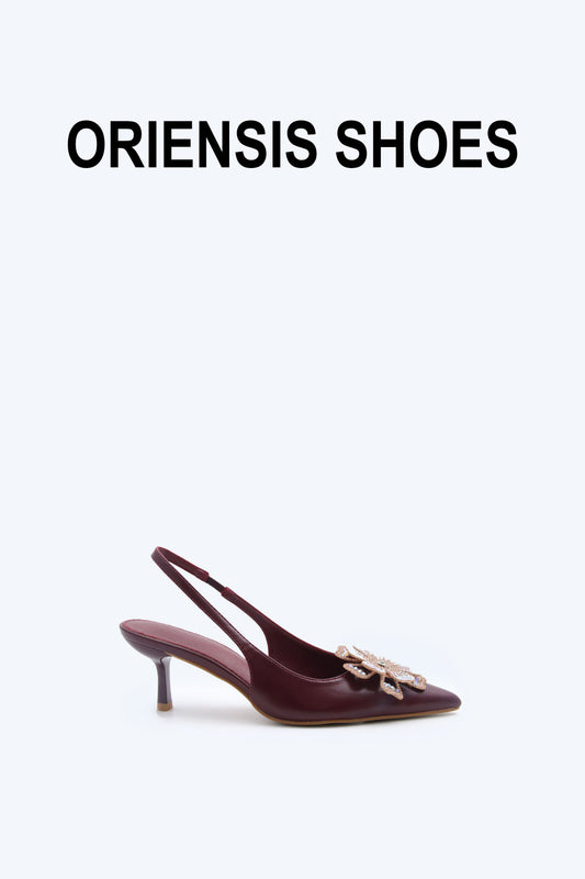 Maroon Trendsetter Sparkle Heel