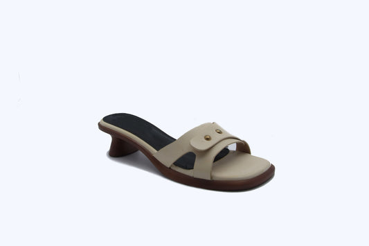 Brown Luna Slide Heels