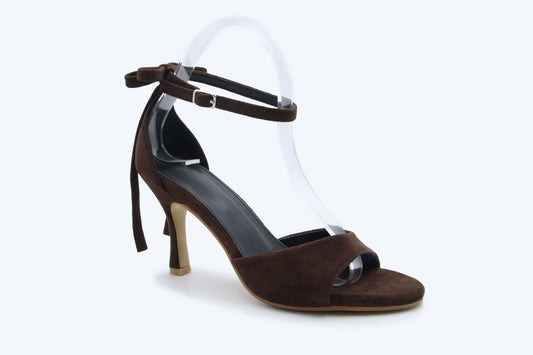Brown Chic Bow Heel