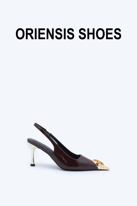 Brown Cleo Step Heel