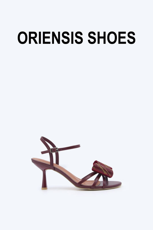 WineRed Etoile Bow Heel