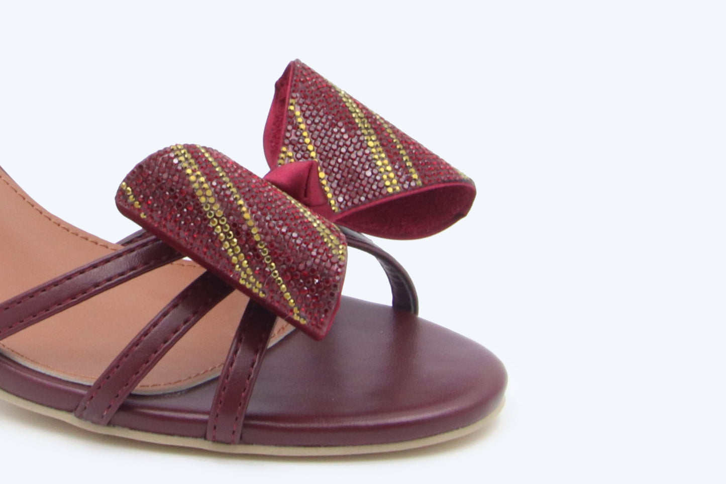 WineRed Etoile Bow Heel