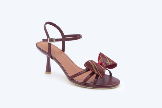 WineRed Etoile Bow Heel