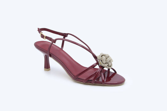 WineRed Orbit Step Heel
