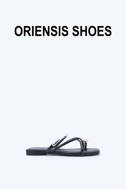 Black Luna Loop Flat