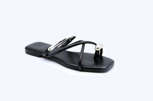 Black Luna Loop Flat