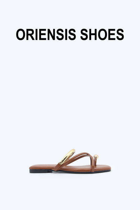 Brown Luna Loop Flat