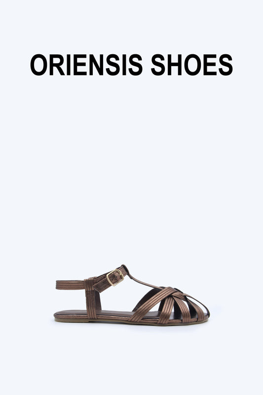 Brown Serena Slide Flat