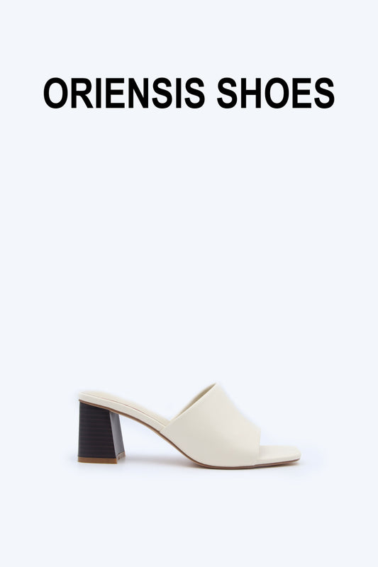 Cream Velvet Noir Sandal