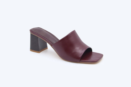 WineRed Velvet Noir Sandal
