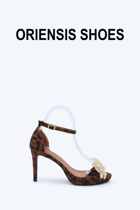 Leopard Vina Curve Heel
