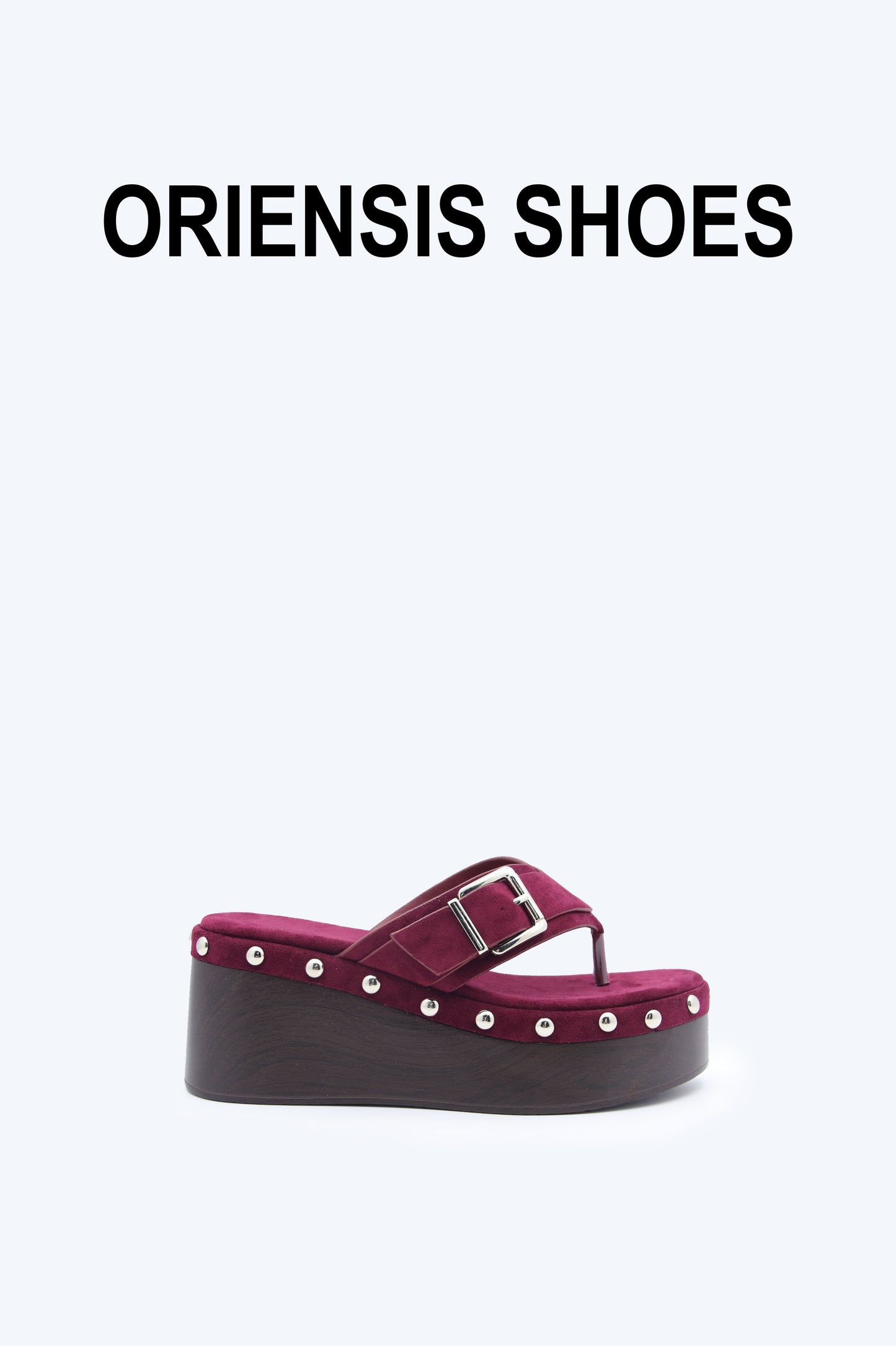 WineRed Metallic Weave Flat