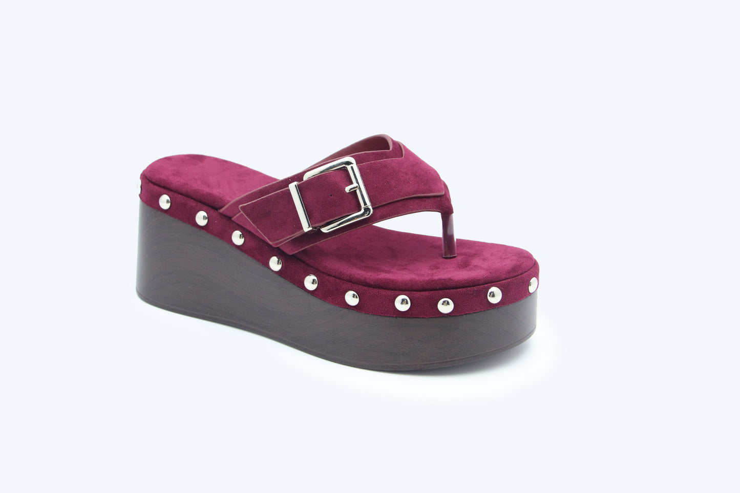 WineRed Metallic Weave Flat