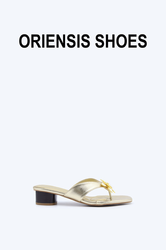 Gold Flower FlipFlop Sandal