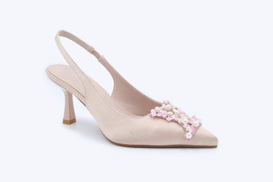 Pink Flora LV Heel