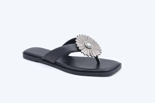 Black SunFlower Flat