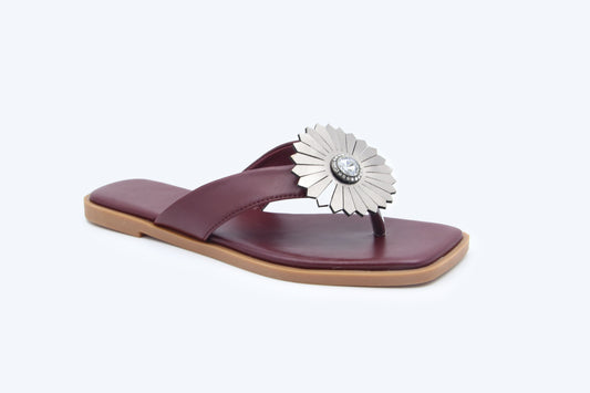 WineRed SunFlower Flat